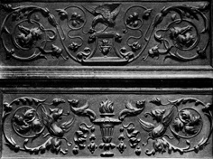 XLVI. Panels from the Choir Stalls, Church of S. Pietro, Perugia, Italy.