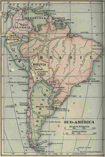 SUD-AMÉRICA (Map of South America)