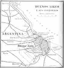 BUENOS AIRES Y SUS CONTORNOS (Map)