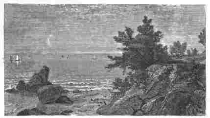 Noon by the Sea-shore: Beverly Beach. By J. F. Kensett. Copyright, 1879, by Harper and Brothers.