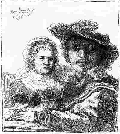 Abb. 75. Rembrandt und seine Frau