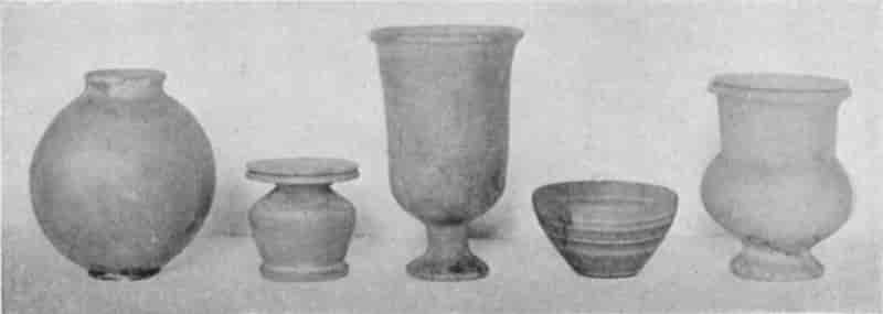 Group of Egyptian Alabaster Vessels