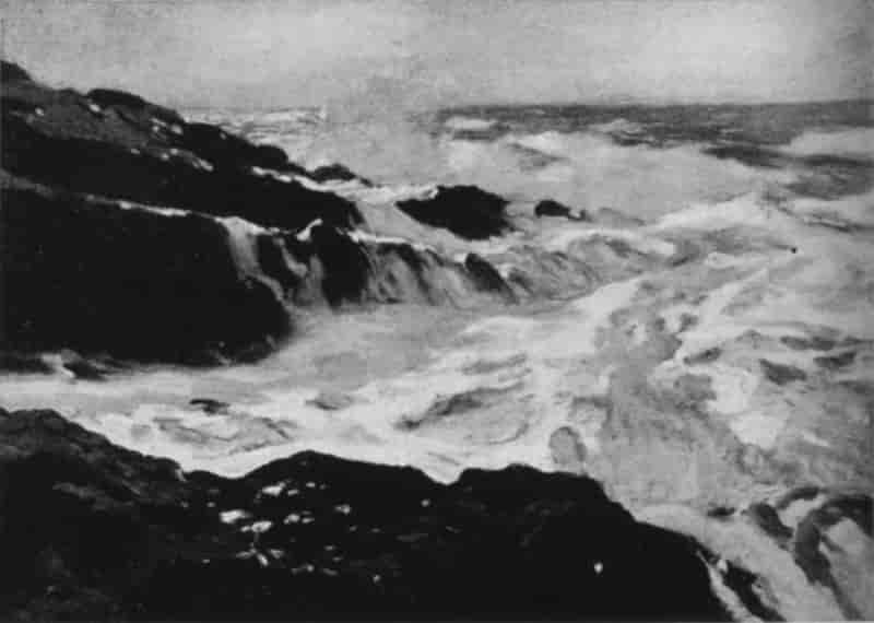 Moonlit Surf, Paul Dougherty, 1877-