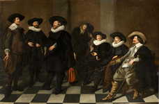 Portrait of the regents of the Amsterdam city orphanage in 1633