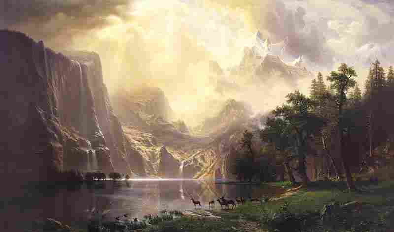 Among the Sierra Nevada Mountains, California, Albert Bierstadt