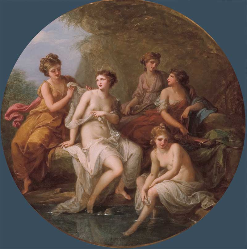 Diana and her nymphs bathing, Angelica Kauffman