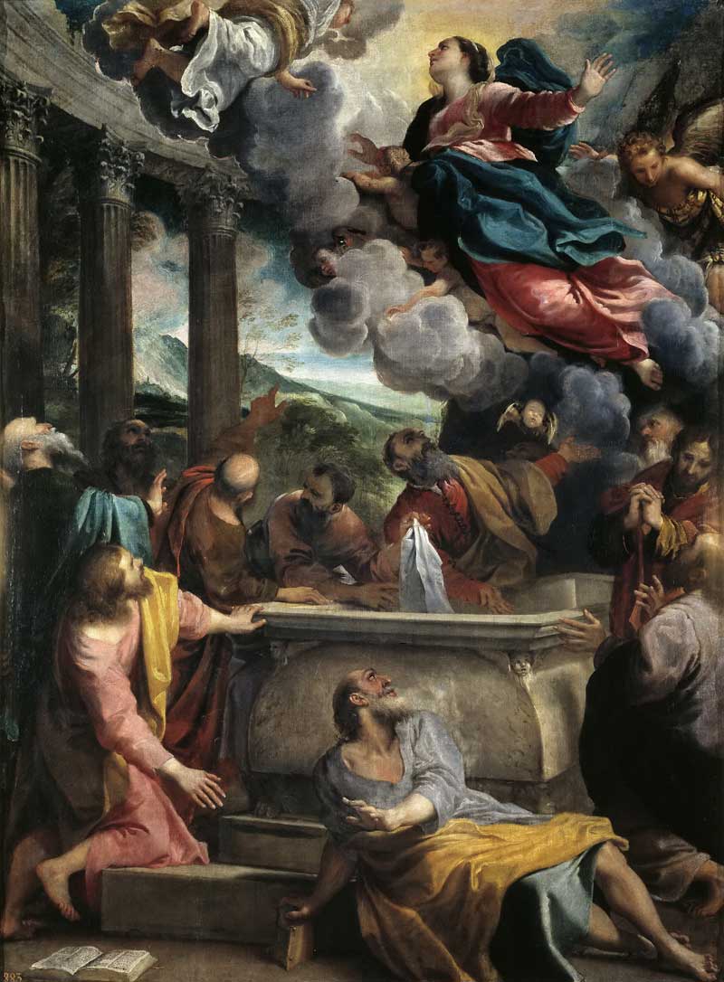 Assumption of Mary. Annibale Carracci
