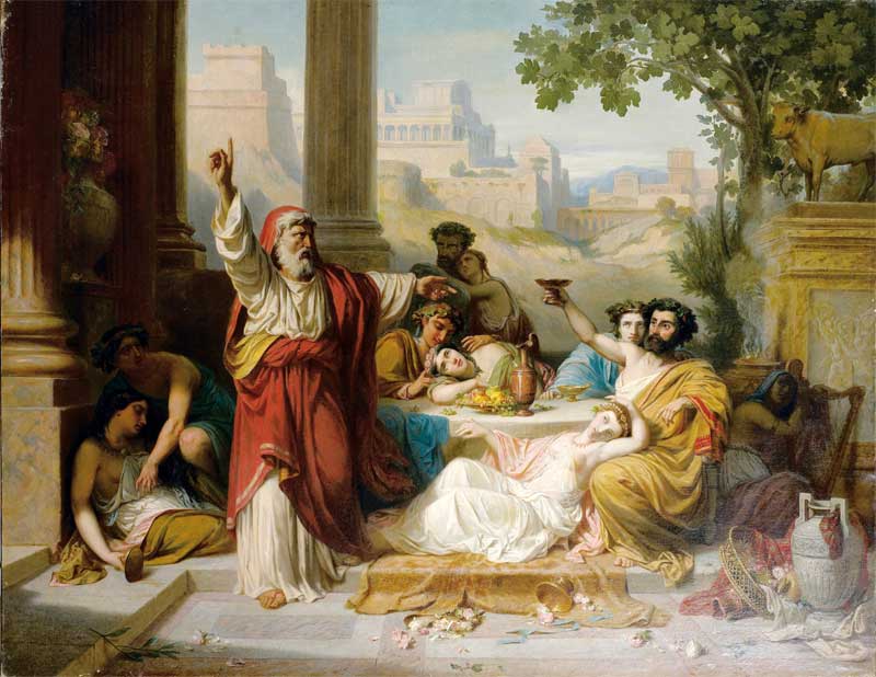 Jeremiah Reproaching the Jews for their Excesses. Antoine Dominique Magaud