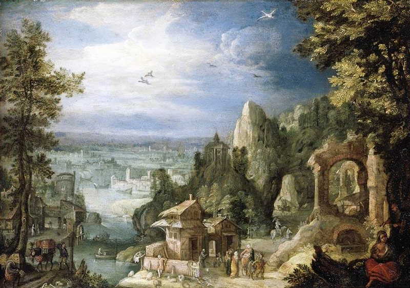 Landscape with the Rest on the Flight into Egypt. Anton Mirou