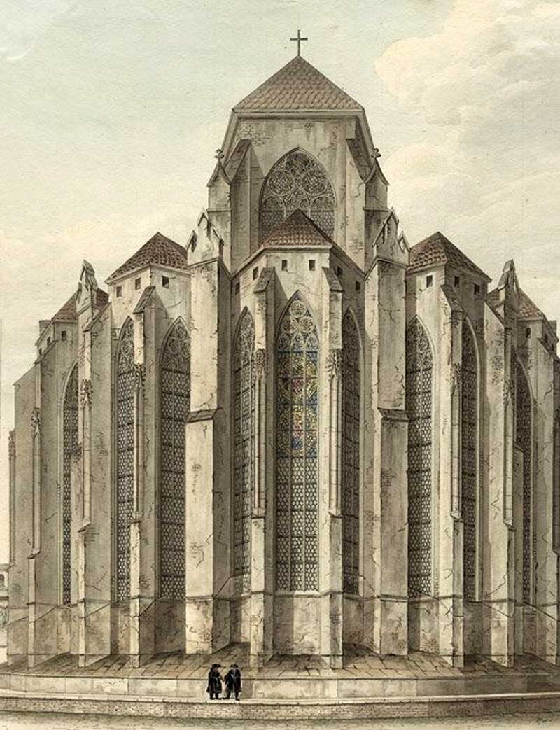 Gothic church building. August von Bayer