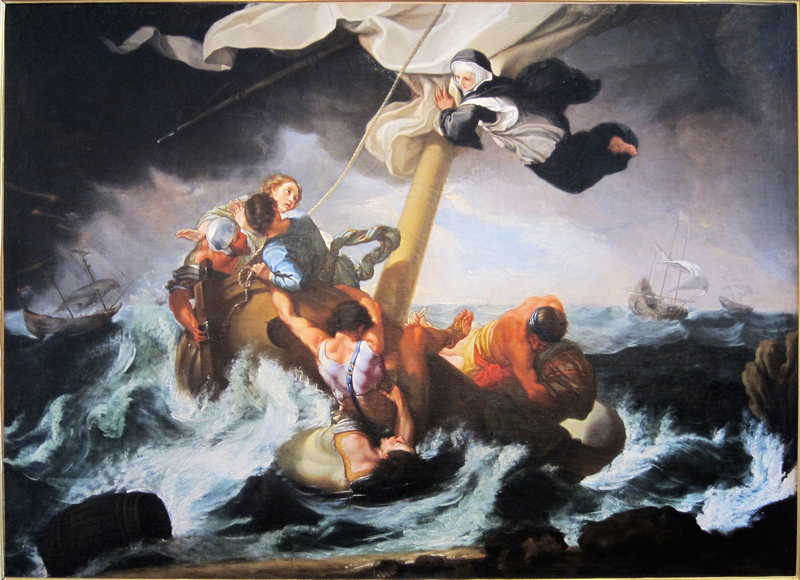 Sainte Catherine Thomas saves a shipwrecked vessel, Benedetto Luti