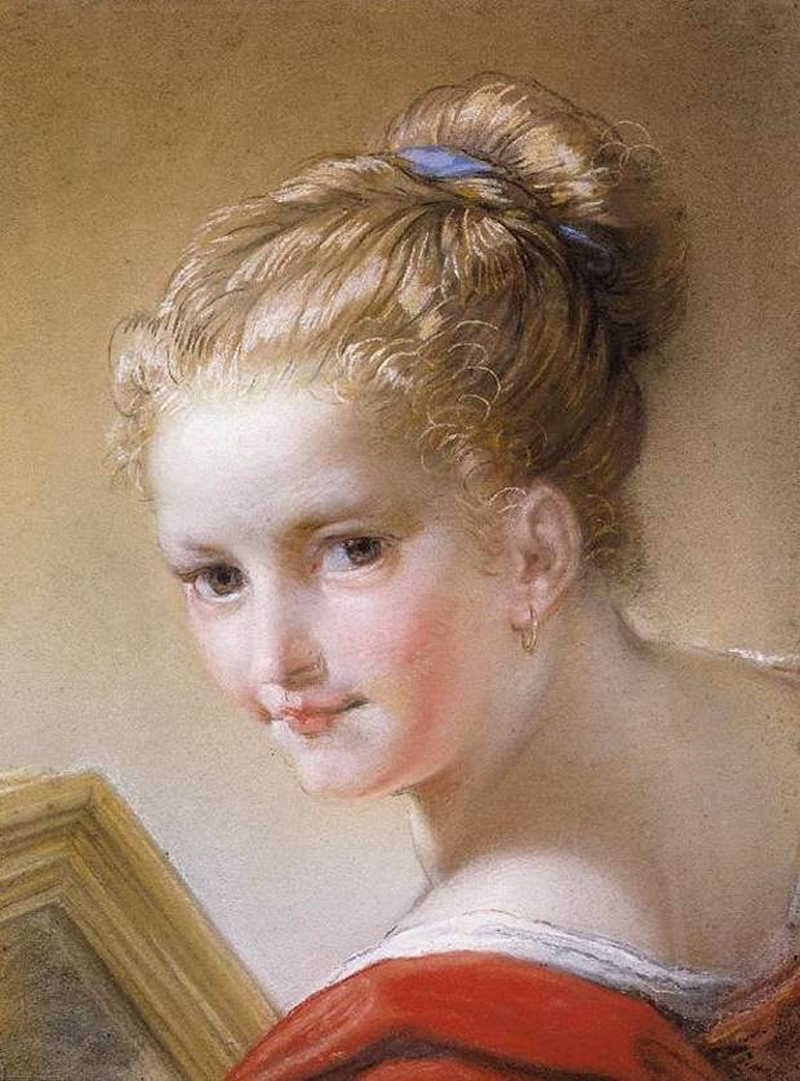 Head of a Young Girl   . Benedetto Luti