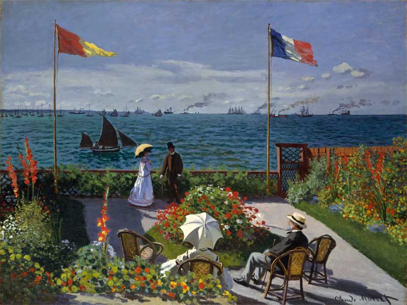 Garden at Sainte-Adresse. Claude Monet