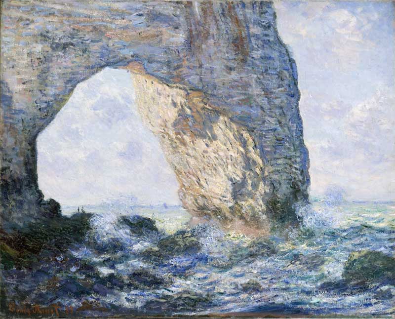 The Manneporte (Étretat). Claude Monet