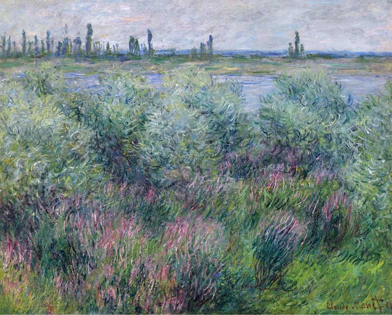 Banks of the Seine at Vetheuil. Claude Monet
