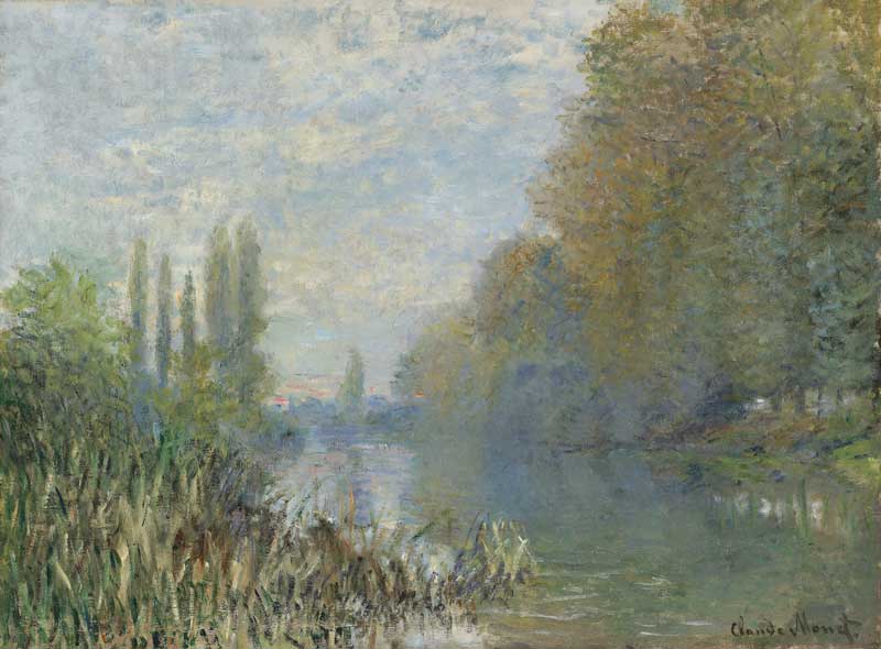 Banks of the Seine in Autumn. Claude Monet