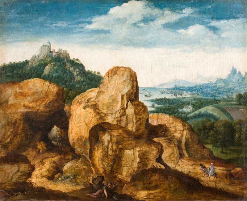 Landscape with the Flight to Egypt. Cornelis Massijs
