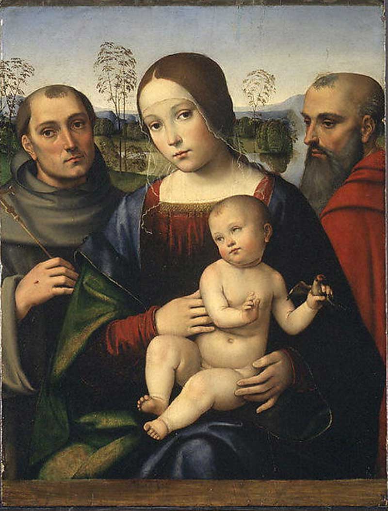 Madonna and Child with Saints Francis and Jerome. Francesco Francia