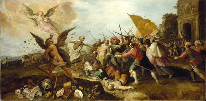 The Battle of Time against Death. Frans Francken I