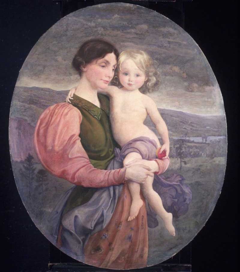 Mother and Child: A Modern Madonna , George de Forest Brush