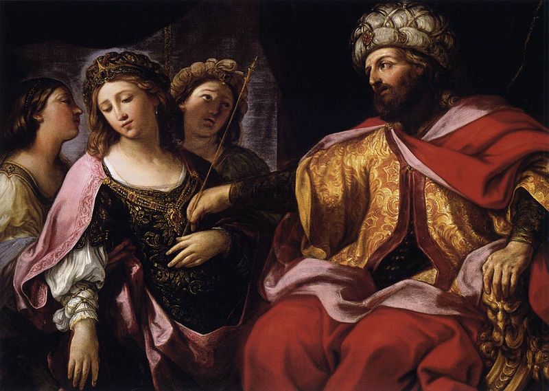 Esther before Ahasuerus . Giovanni Andrea Sirani