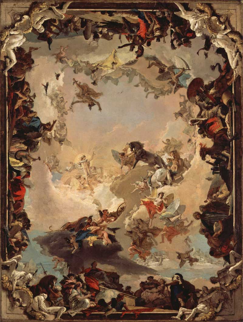 Allegory of the Planets and Continents. Giovanni Battista Tiepolo