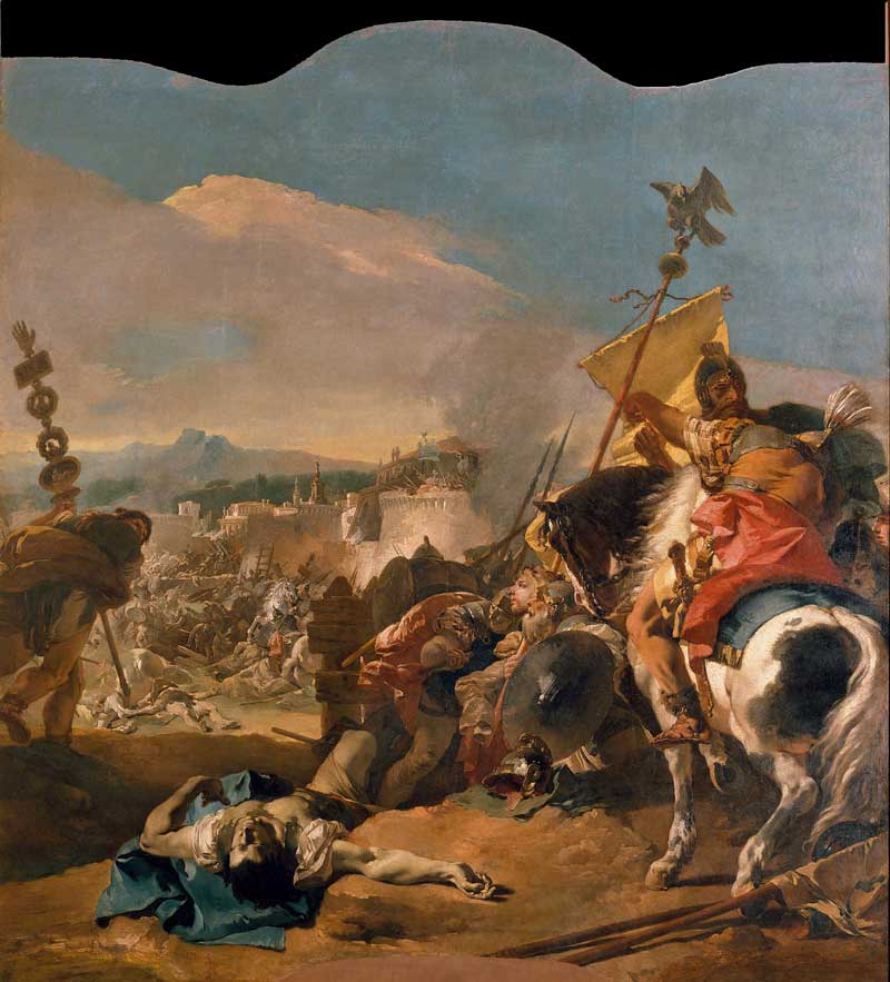 The Capture of Carthage. Giovanni Battista Tiepolo
