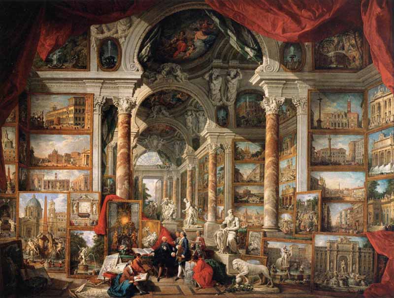 Gallery of Views of Modern Rome. Giovanni Paolo Pannini