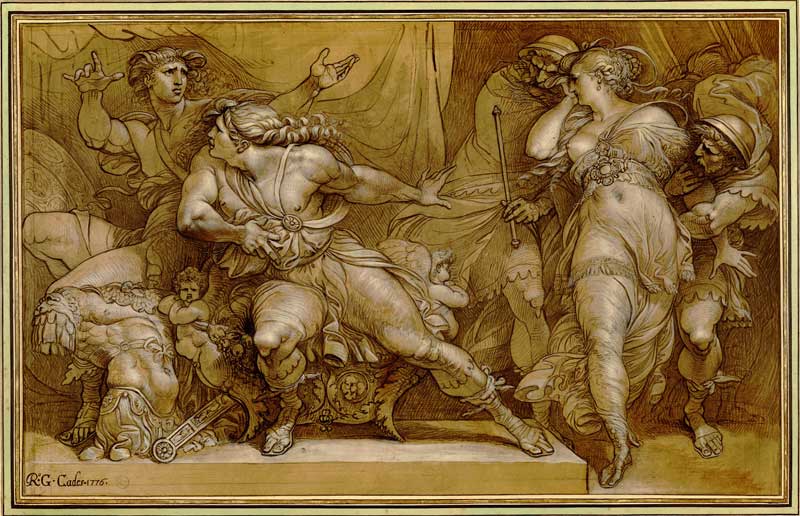 Achilles and Briseis, Giuseppe Cades