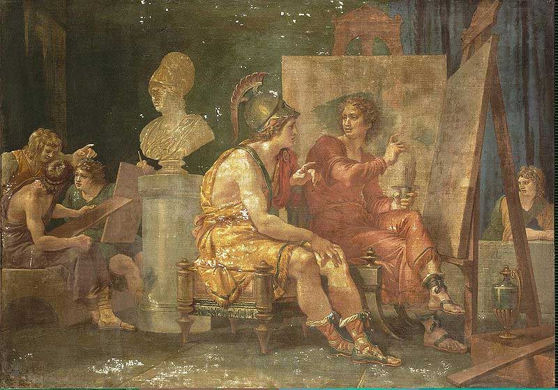 Alexander the Great in the Workshop of Apelles , Giuseppe Cades