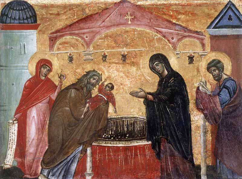 Presentation of Jesus at the Temple. Guido da Siena
