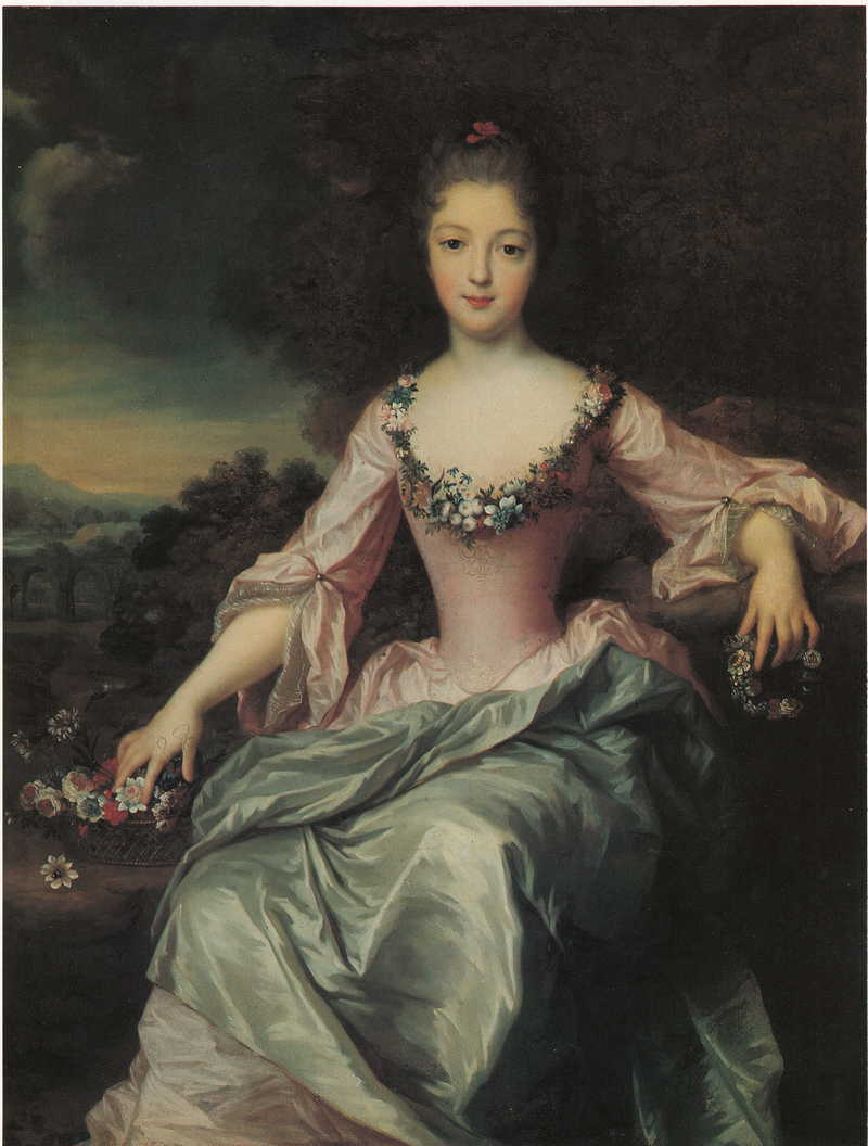 Portrait of Marie Anne de Bourbon  . Gustaf Lundberg