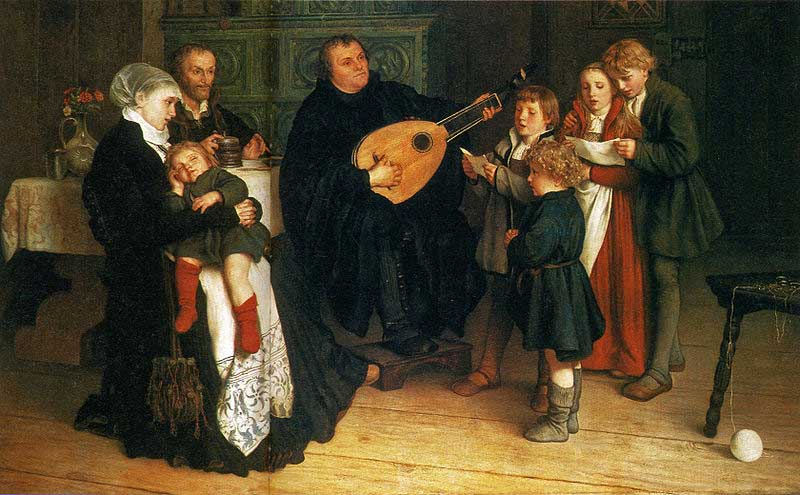 Luther Making Music in the Circle of His Family. Gustav Adolph Spangenberg