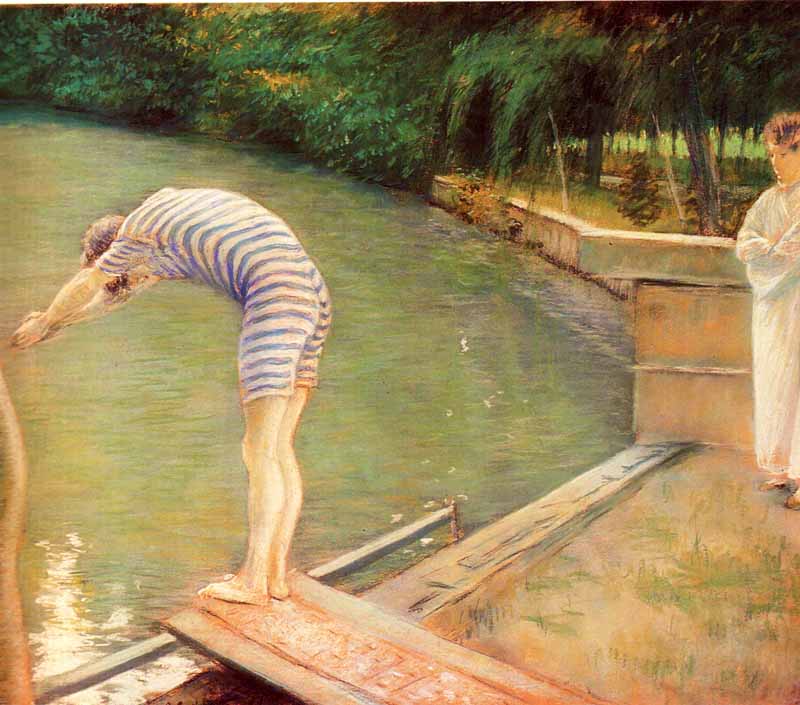 The Diver. Gustave Caillebotte