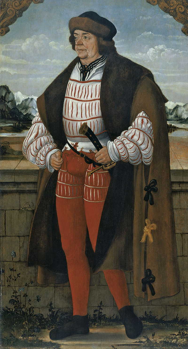 The Court Jester known as  Knight Christoph . Hans Wertinger