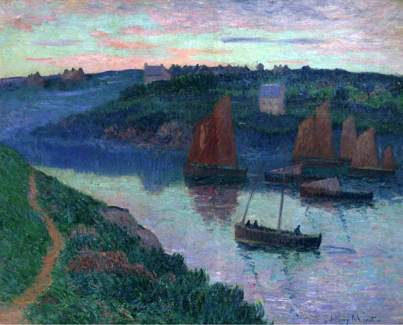 Fishing Boats in Brittany, Henry Moret