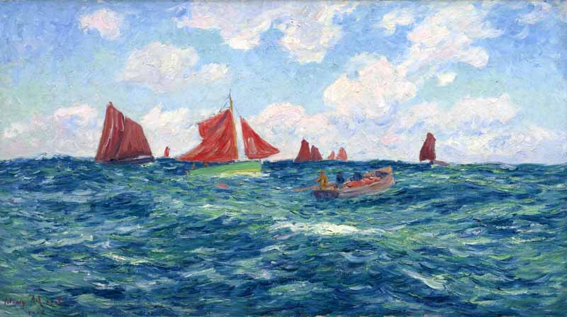 Fishing Boats off the Coast, Henry Moret