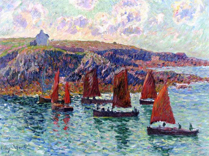 Fishing Boats, Finistere, Henry Moret