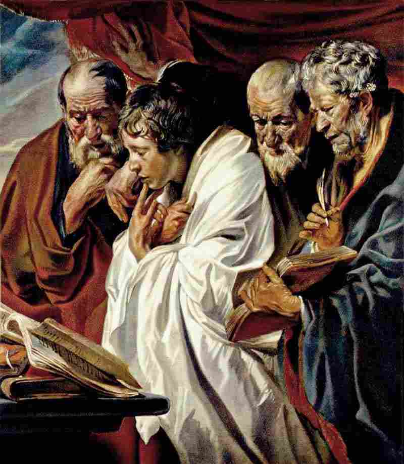 The four evangelists, Jacob Jordaens