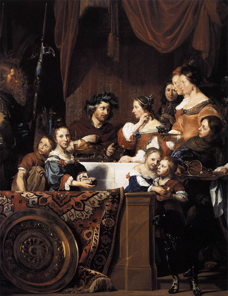The de Bray Family (The Banquet of Antony and Cleopatra). Jan de Bray