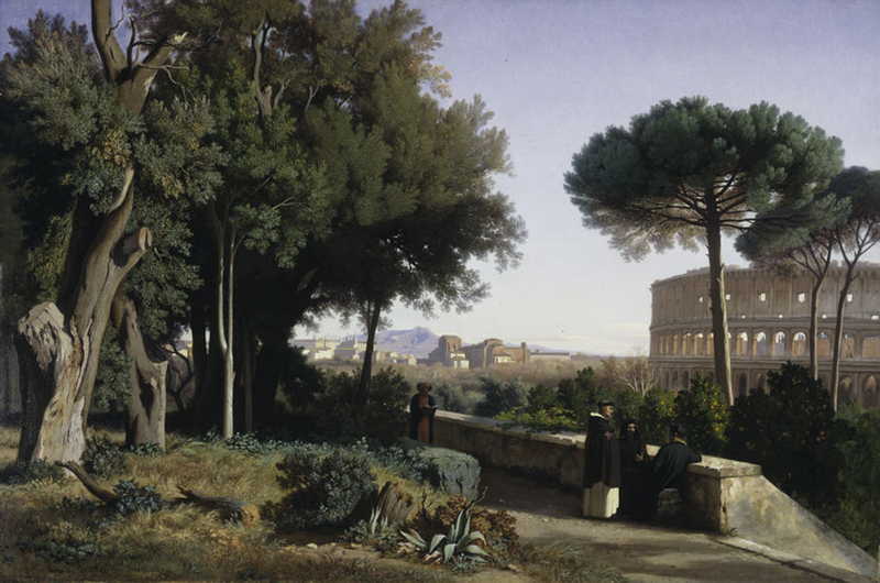 Colosseum viewed from the Palatine. Jean-Achille Benouville