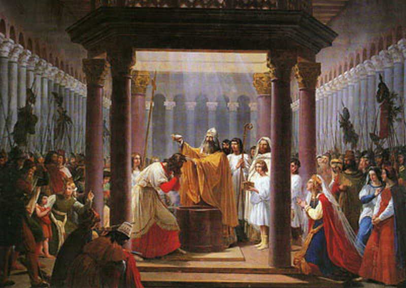 The Baptism of Clovis. Jean Alaux
