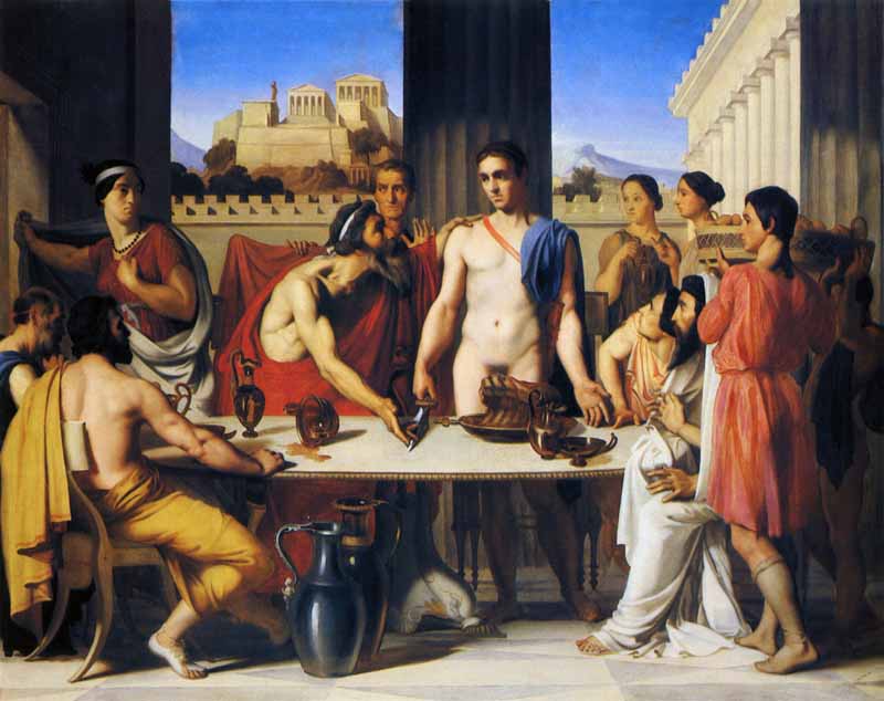 Theseus Recognized by his Father. Jean-Hippolyte Flandrin