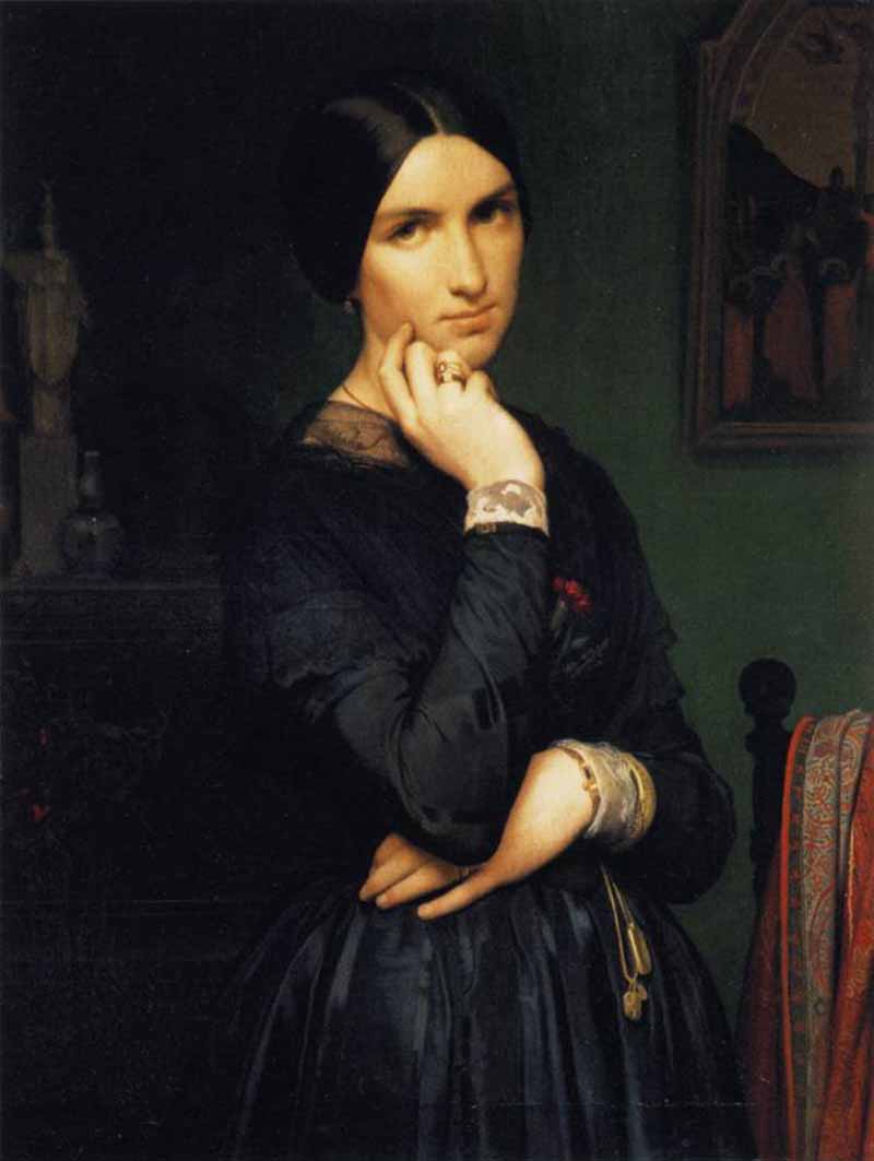 Portrait of Madame Flandrin. Jean-Hippolyte Flandrin