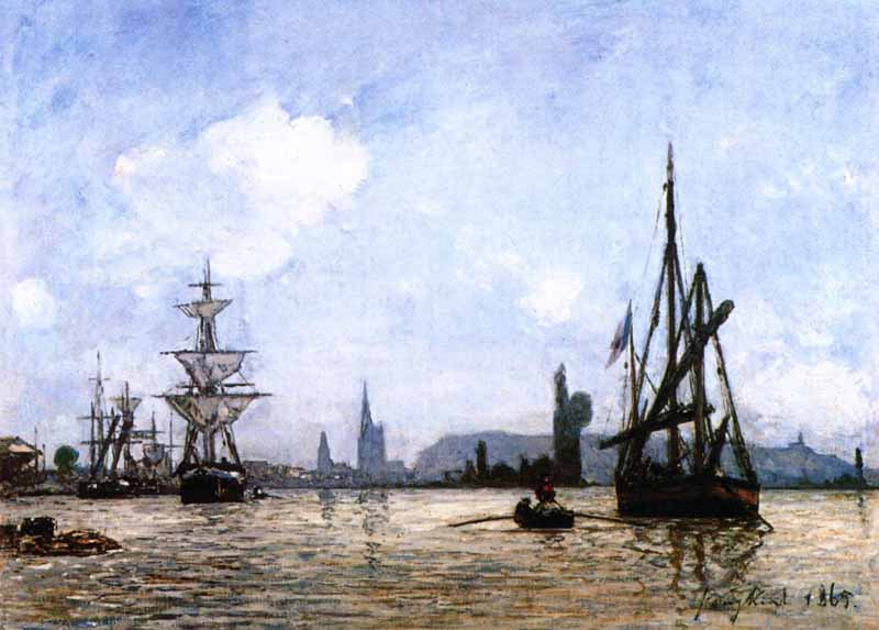 View of Rouen. Johan Barthold Jongkind