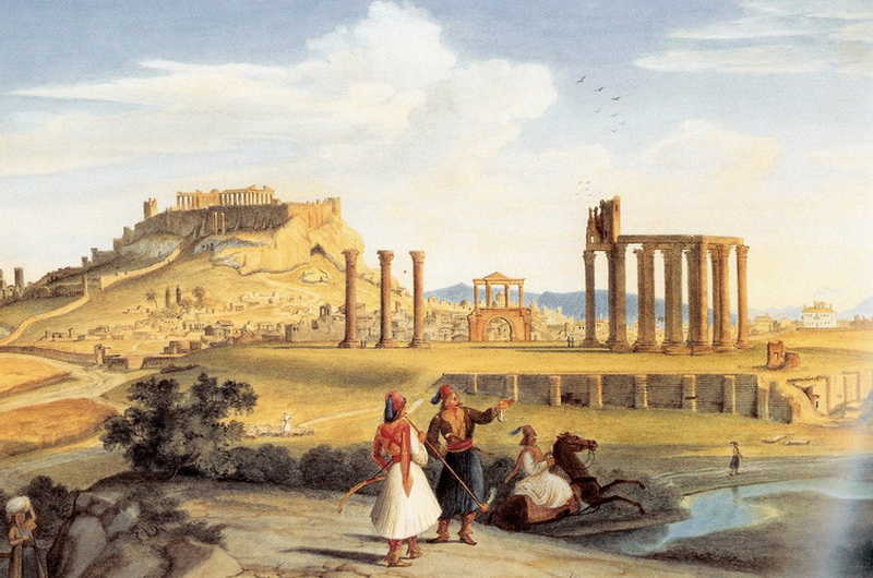 Athens, Tempel of Zeus. Johann Michael Wittmer II