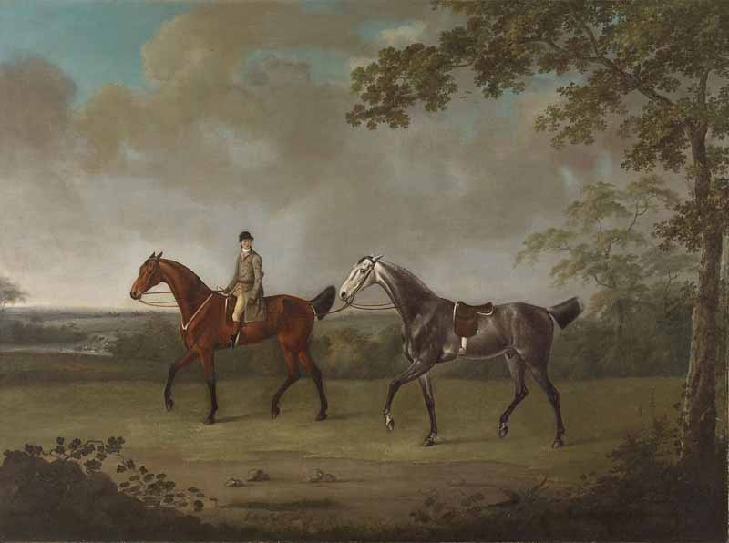 Two Horses with a Groom, John Nott Sartorius