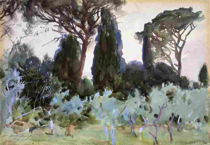 Landscape near Florence, John Singer Sargent
