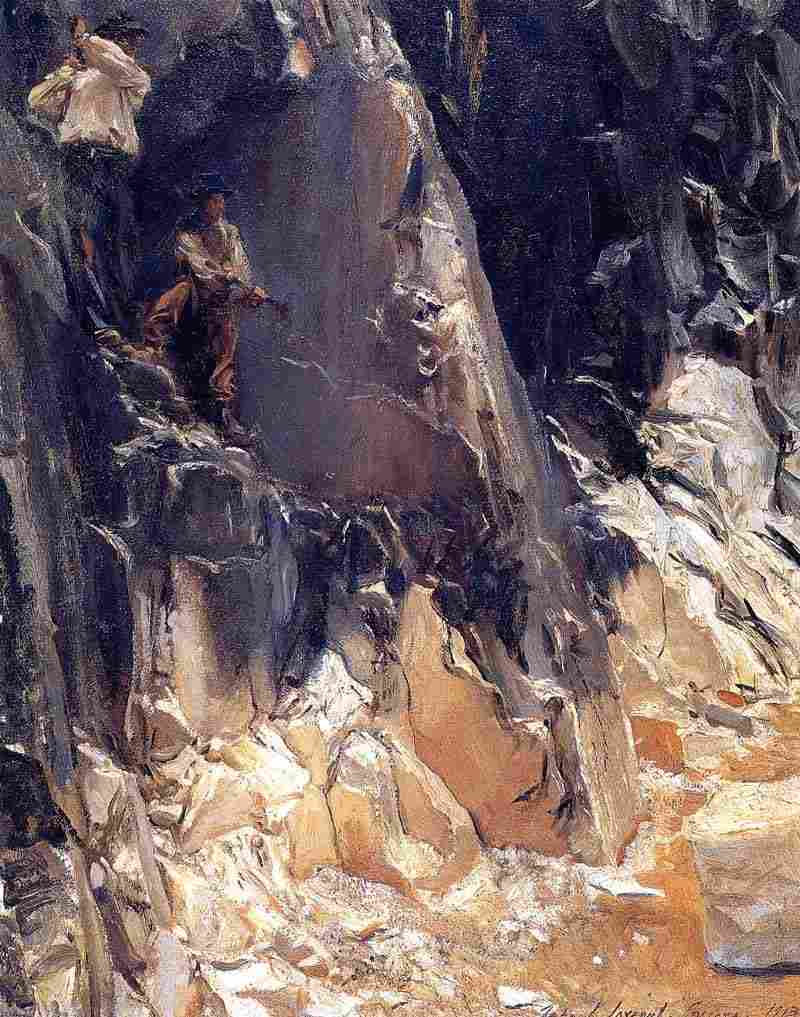 Marble Quarries at Carrara, John Singer Sargent