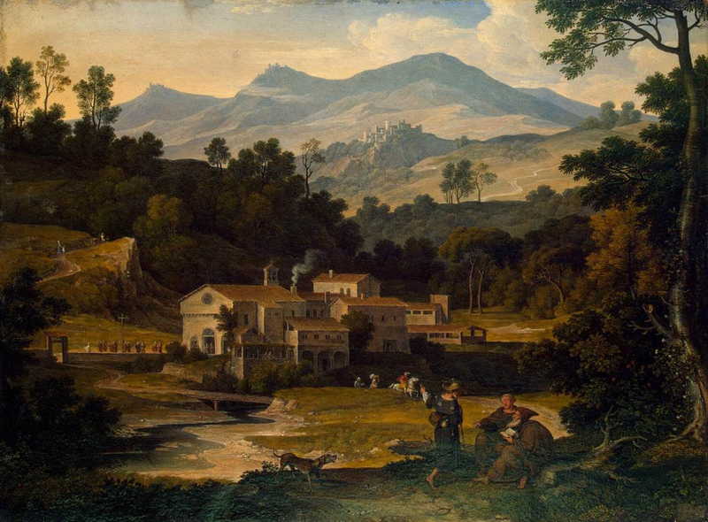Monastery of San Francesco di Civitella in the Sabine Mountains. Joseph Anton Koch